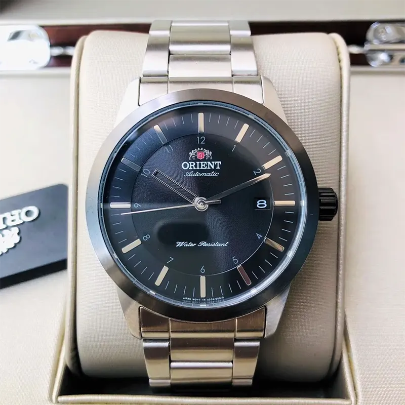 Orient Sentinel Black Dial Men's Watch- FAC05001B0